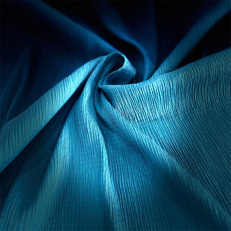 Matte Warp Knit Bubble Crepe Fabric 96GSM 97% Nylon 3% Spandex cho váy áo sơ mi