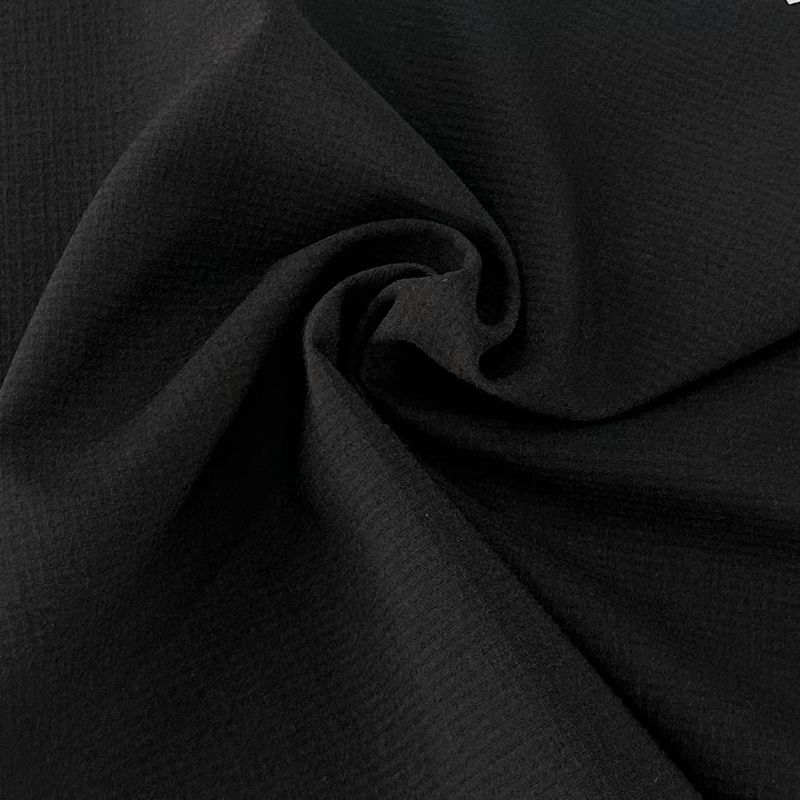 Vải polyester spandex tái chế đường lưới hai đường 203GSM 150D+40D*150D+40D+150D+40D