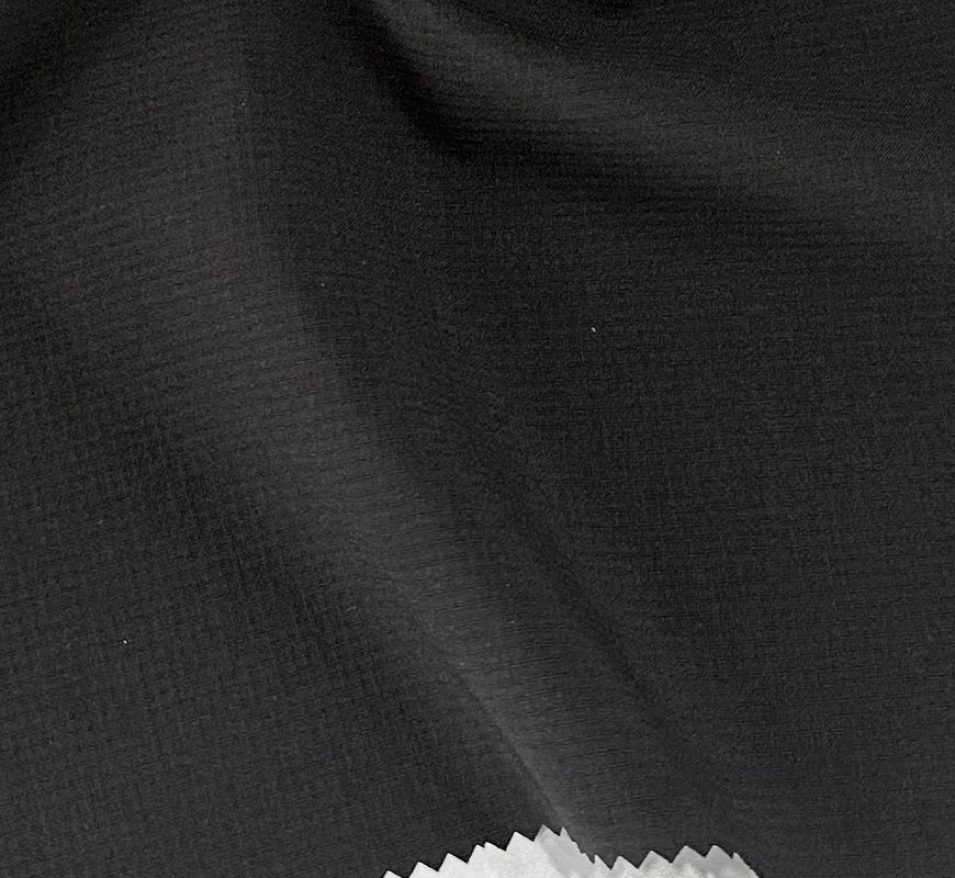 Vải polyester spandex tái chế đường lưới hai đường 203GSM 150D+40D*150D+40D+150D+40D
