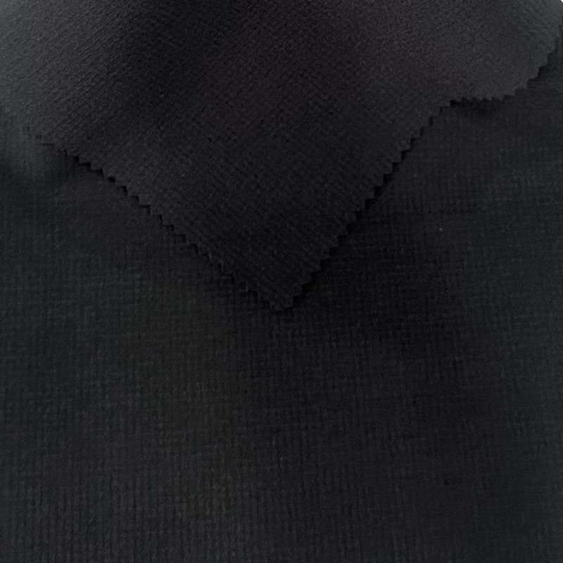 Vải polyester spandex tái chế đường lưới hai đường 203GSM 150D+40D*150D+40D+150D+40D