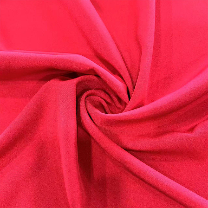 130GSM Soft Feel Recycled PET Fabric 100D 20D 4 Way Stretch Plain Polyester Spandex