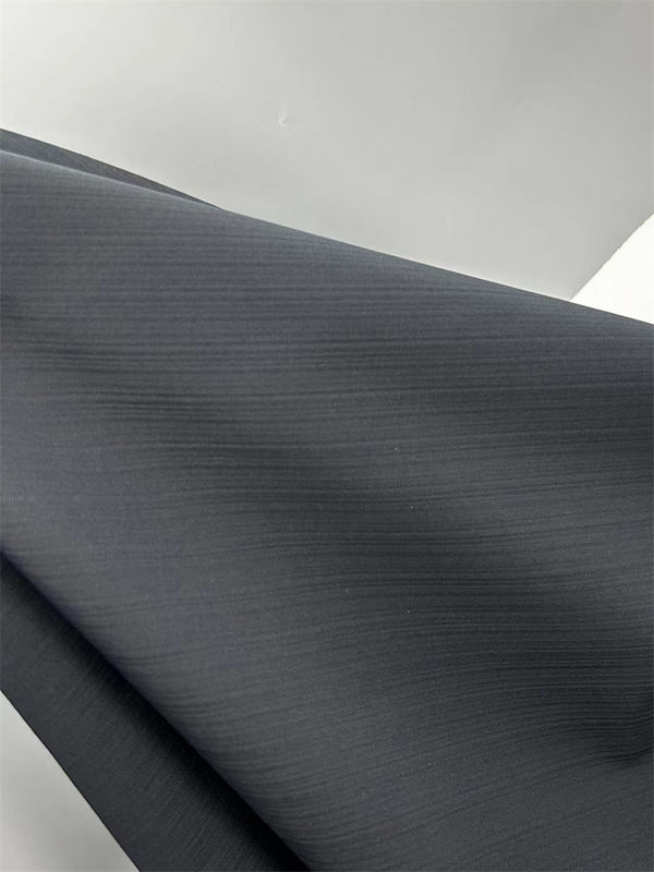 Vải tái chế polyester Seersucker Low Stretch T400 Linen Like Texture cho quần áo ngoài trời