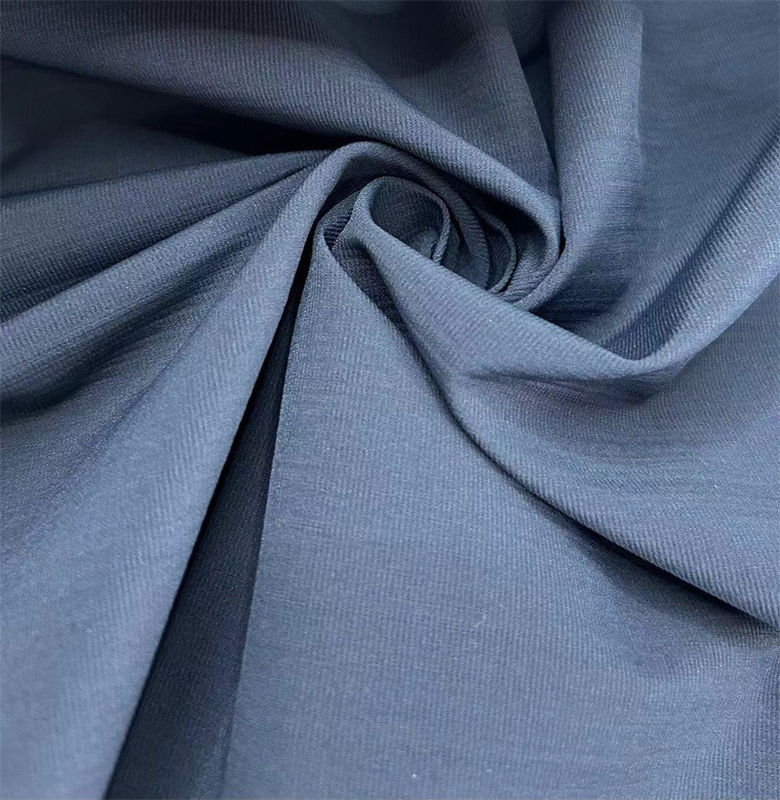 Vải tái chế polyester Seersucker Low Stretch T400 Linen Like Texture cho quần áo ngoài trời