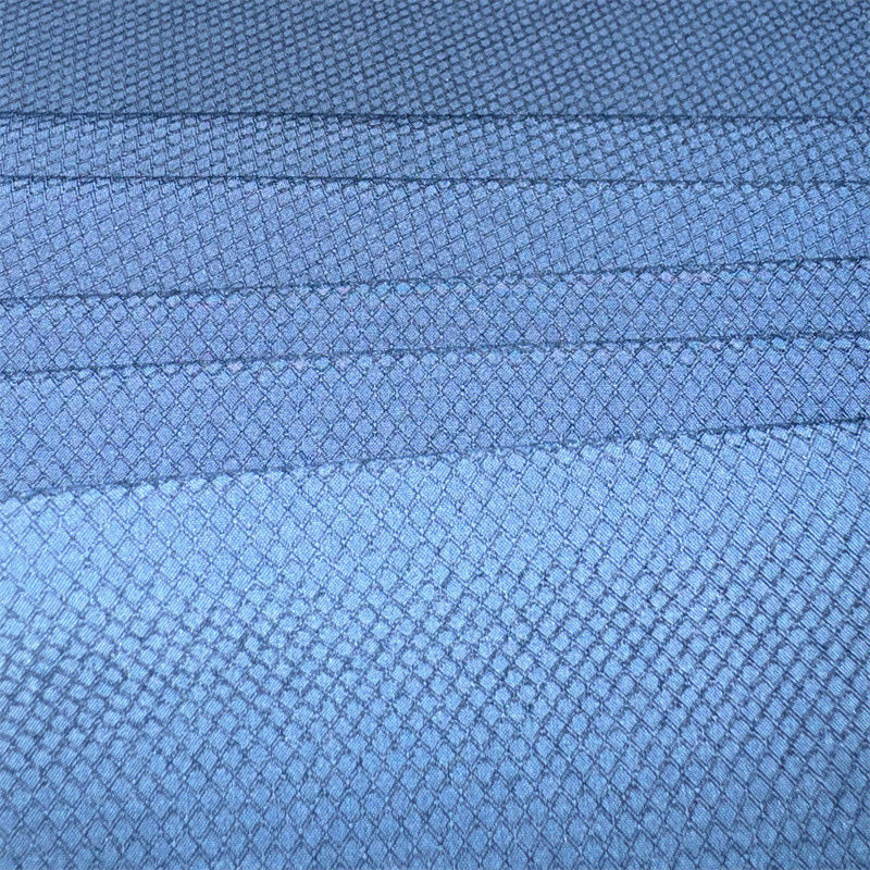 Phân phối lại cao cấp Polyester hai sợi Warp Stretch Diamond Plaid Fabric 75D+40D*75D+40D 145GSM