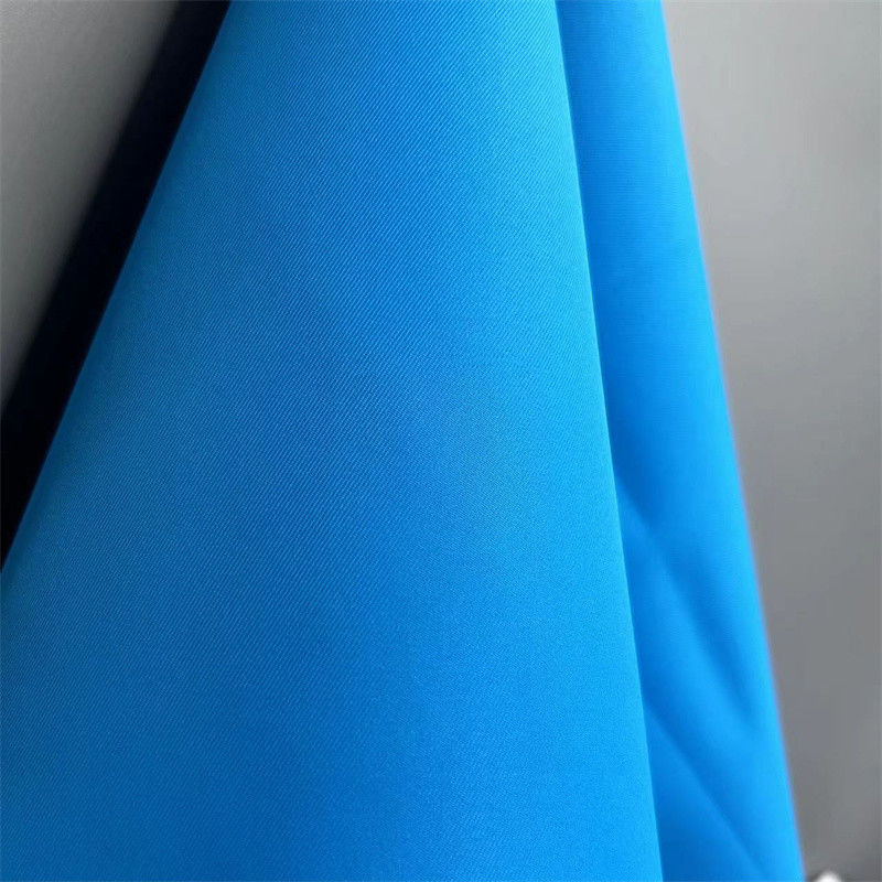 2/2 Đen lại vải Twill tái chế Laminated With TPU Film 100% Poly tái chế để làm trench Coats Jackets