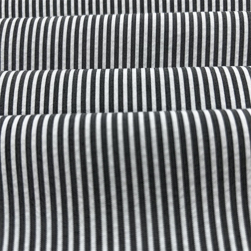 150D Cationic Polyester tái chế Dây dải dọc hiệu ứng tông màu kép trong quần và đáy