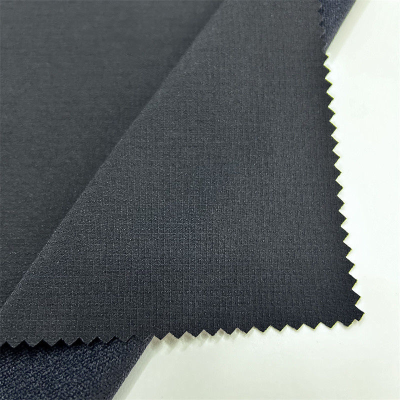 Semi Gloss Nylon Checkered Mountaineering Fabric Thick Elastic Texture Cho quần áo ngoài trời