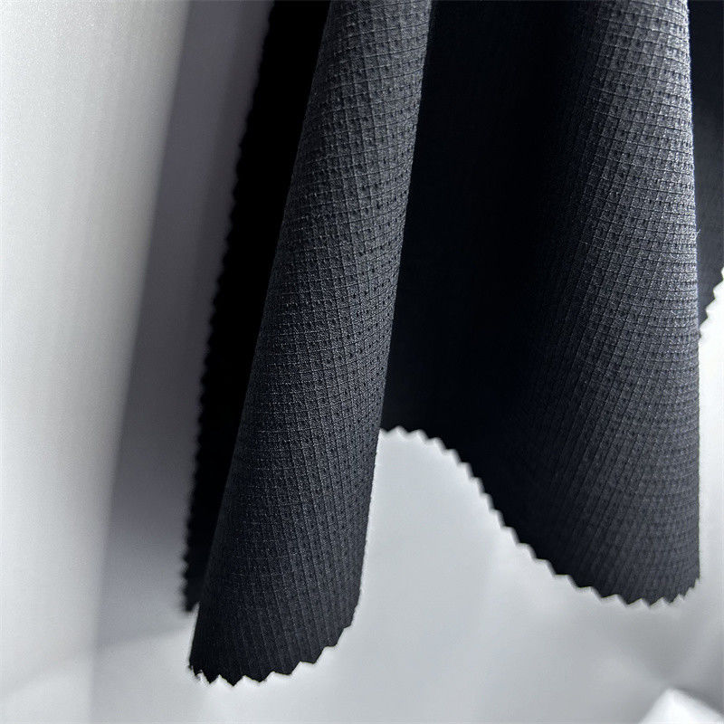 Semi Gloss Nylon Checkered Mountaineering Fabric Thick Elastic Texture Cho quần áo ngoài trời