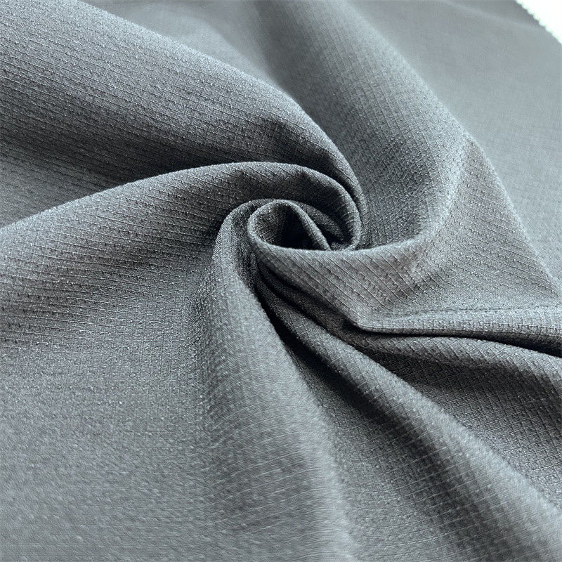 Semi Gloss Nylon Checkered Mountaineering Fabric Thick Elastic Texture Cho quần áo ngoài trời