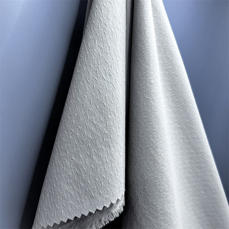 70D+40D*70D+40D Tầm ba chiều Twill Jacquard hiệu ứng cho áo sơ mi áo khoác mỏng