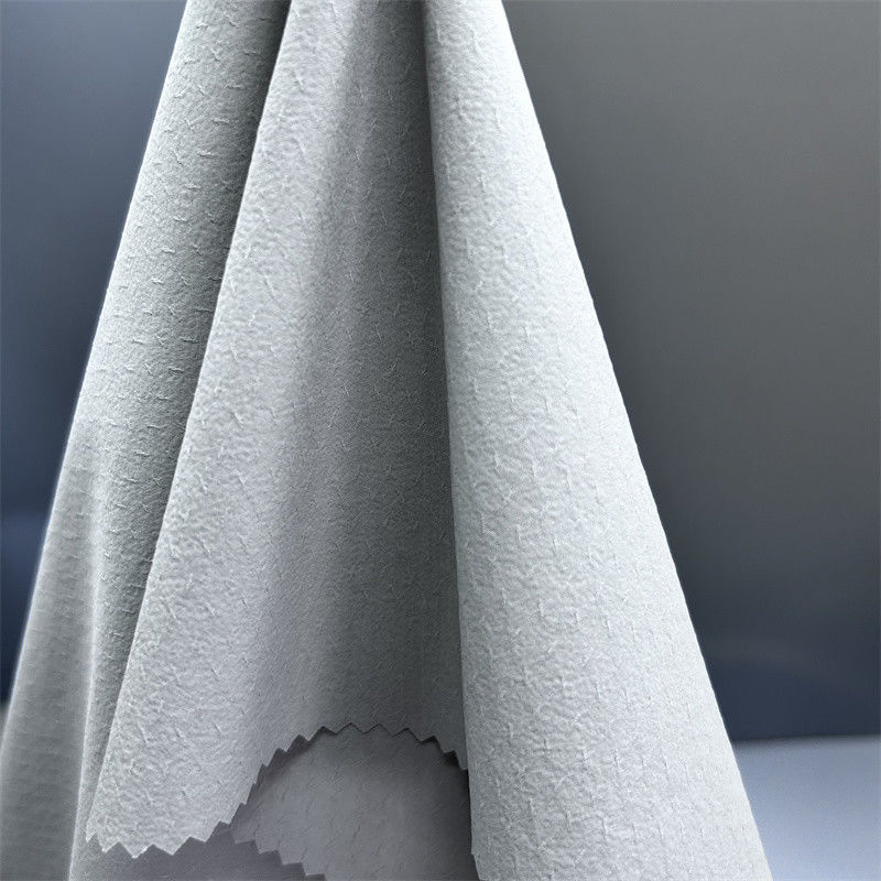 70D+40D*70D+40D Tầm ba chiều Twill Jacquard hiệu ứng cho áo sơ mi áo khoác mỏng