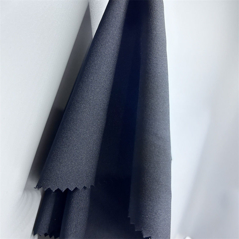 75D Spandex polyester tái chế vải Matte 2/1 Twill Four Side đàn hồi 75D+40D*75D+40D bề mặt tinh tế