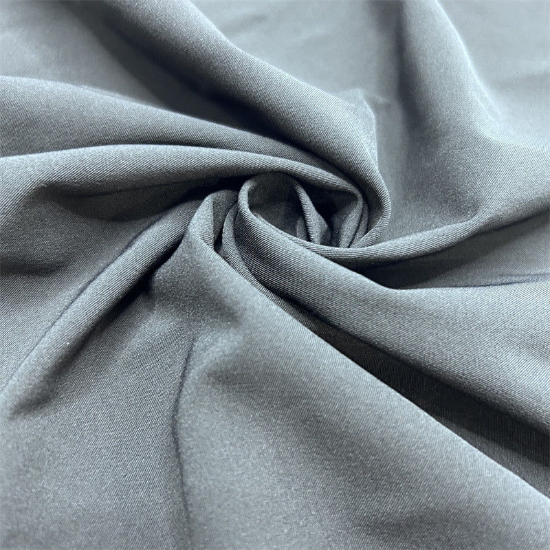 75D Spandex polyester tái chế vải Matte 2/1 Twill Four Side đàn hồi 75D+40D*75D+40D bề mặt tinh tế
