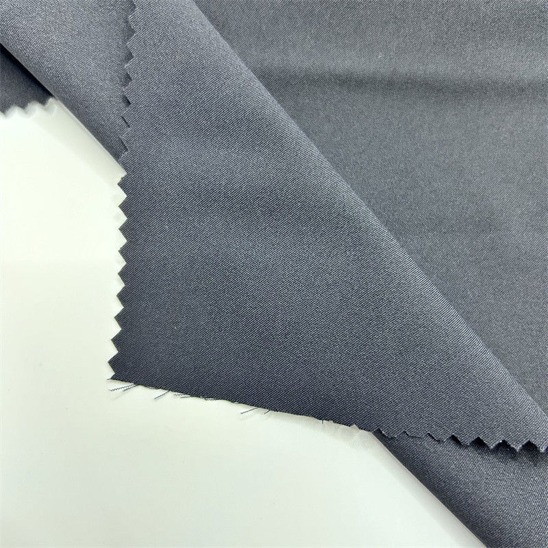 75D Spandex polyester tái chế vải Matte 2/1 Twill Four Side đàn hồi 75D+40D*75D+40D bề mặt tinh tế